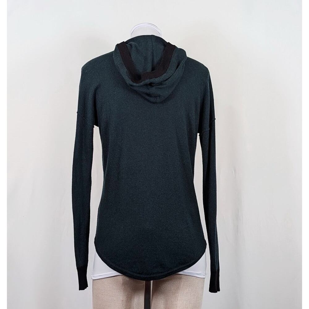 Smartwool Sweater Hoodie Shadow Pine Green Black Pullover Women's Size M - Picture 5 of 11